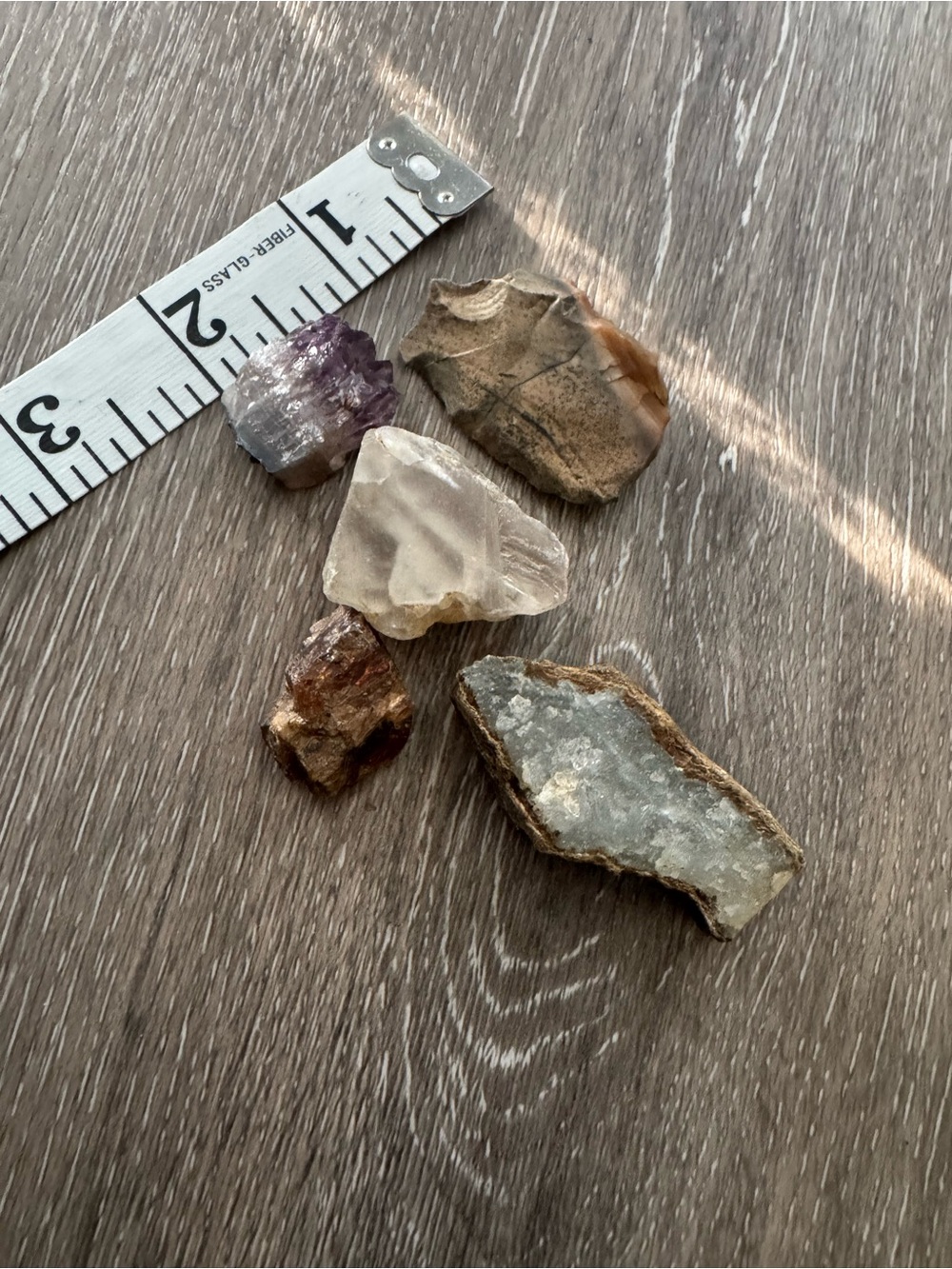 Crystal mineral rocks lot of various types including amethyst and quartz